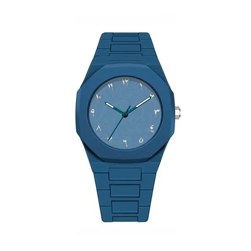 Blue color Arabic dial watch